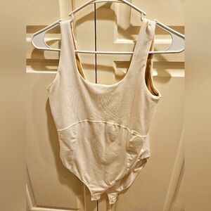Cream Sleeveless Bodysuit